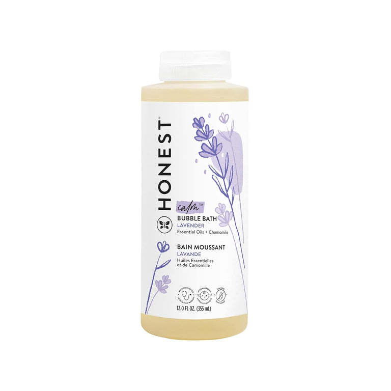 The Honest Company Foaming Bubble Bath | Gentle for Baby | Naturally Derived, Tear-free, Hypoallergenic | Citrus Vanilla Refresh, 12 fl oz